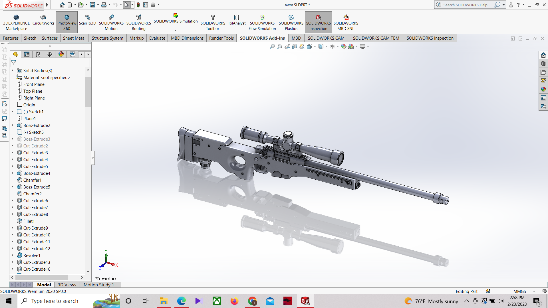 Detailed SolidWorks mechanical product model